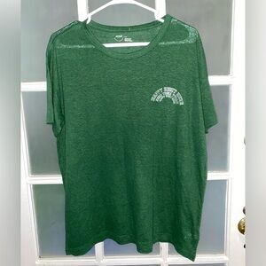 5️⃣ for $25 Aerie Womens size Small Sheer Shirt Happy Right Here Green